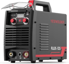 YESWELDER 135A MIG Welder, 110V, Flux Core, MIG/TIG/Stick 3-in-1 Welding Machine
