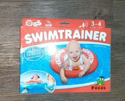 Schwimmtrainer Freds Classic neuwertig Baby Schwimmring 3-4 Monate * OVP * rot 