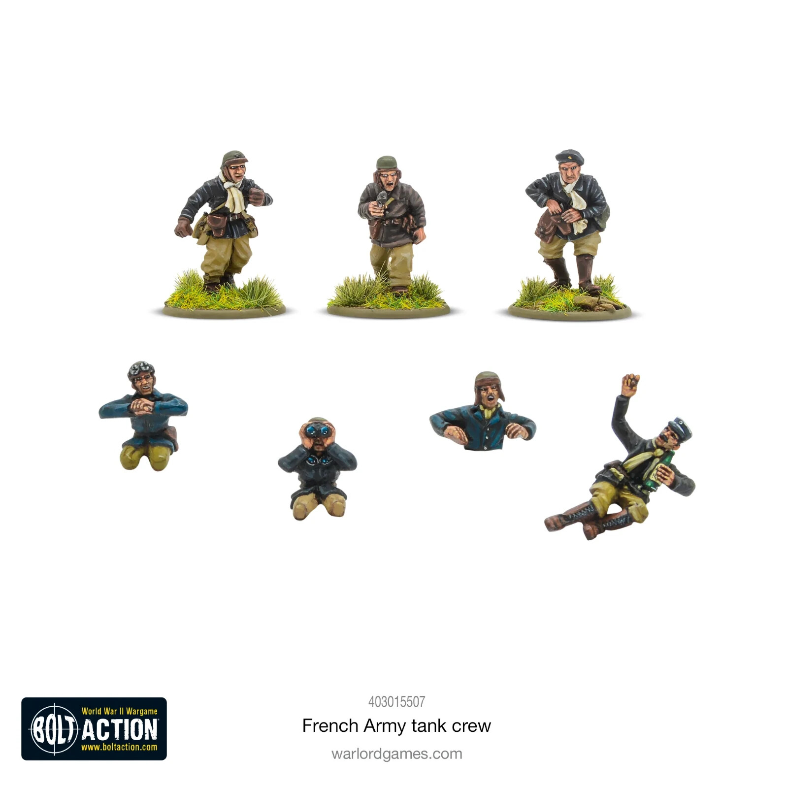 French Army Tank Crew - Warlord Games Bolt Action Miniatures