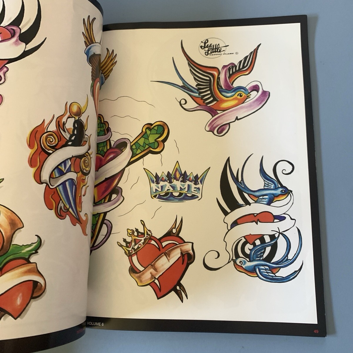 【TATTOO DESIGN BOOK】シリーズ6冊まとめ売り PB Tattoo Design Flash Art Collection Volume 6 Lee Little Colour