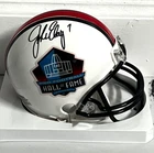 John Elway Signed Hall of Fame Mini Helmet Auto - Denver Autographs COA