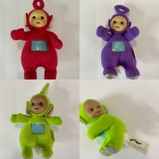Tinky Winky Dipsy Po Teletubbies 1998 Stuffed Purple Red Green Plush vintage