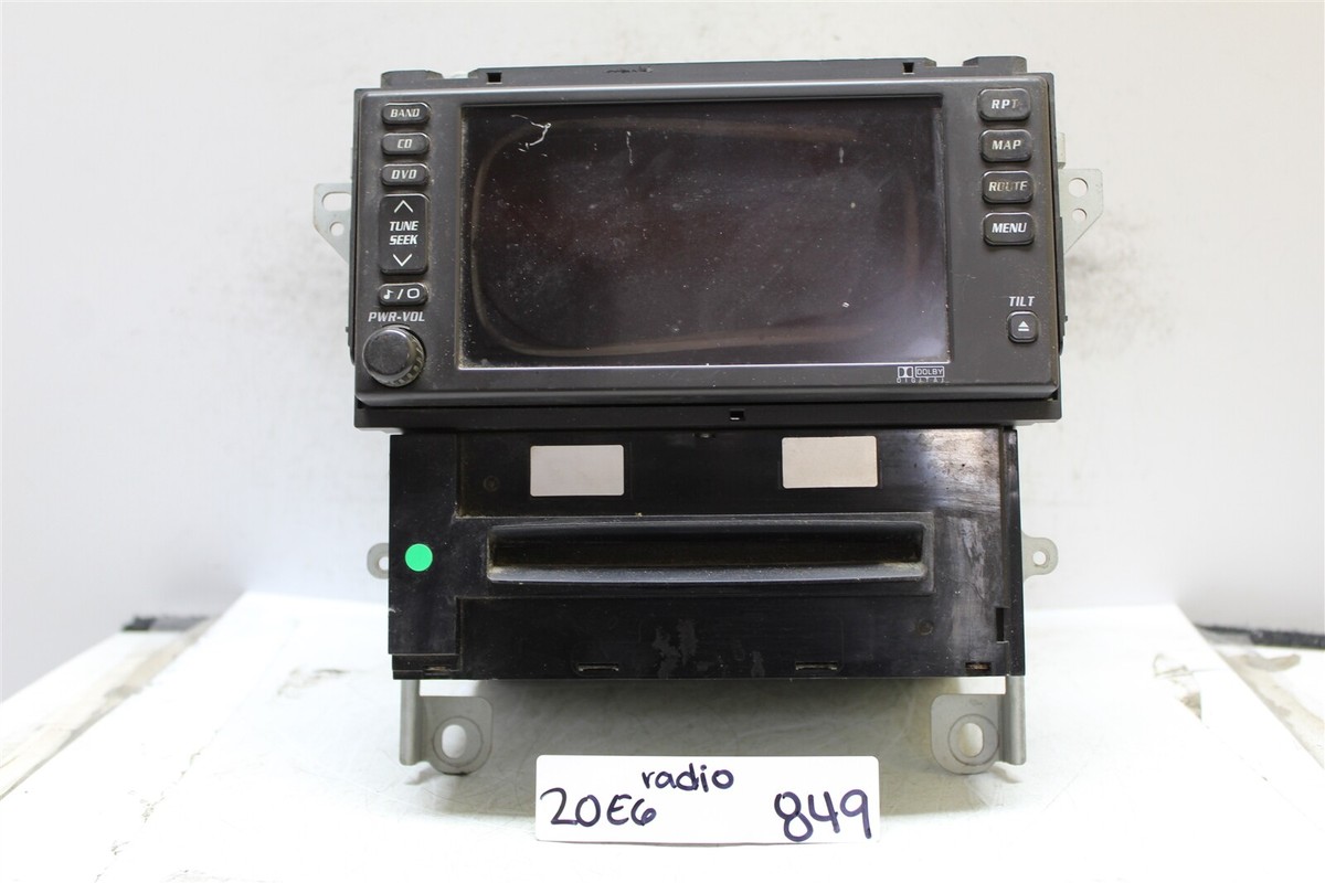 25772902 Cadillac SRX 2004 - 2006 AM/FM CD Navigation Screen Radio