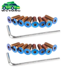 16pcs Burnt Titanium Steering Wheel Bolts For Nardi Personal NRG Works Bell Boss