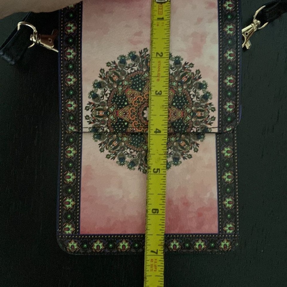 Small Faux Leather Brown Crossbody Smartphone Phone Purse boho