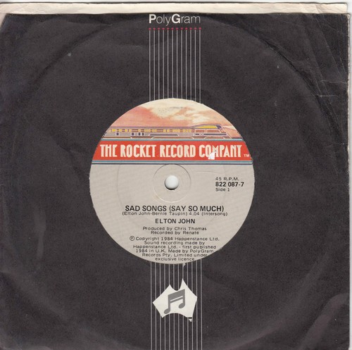 ELTON JOHN Sad Songs (Say So Much) / A Simple Man 45 - 第 1/2 張圖片