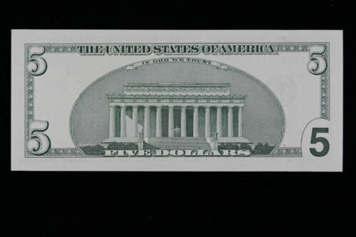 $5 2003 GEM CU Star Federal Reserve Note DG03432226* five dollar, LOW 320K Run 2 - Picture 3 of 3