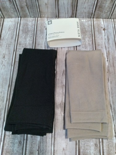 Anne Klein Fleece Lined Tights 2 Pack 