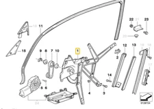 Electric window lifter front right for BMW E-36