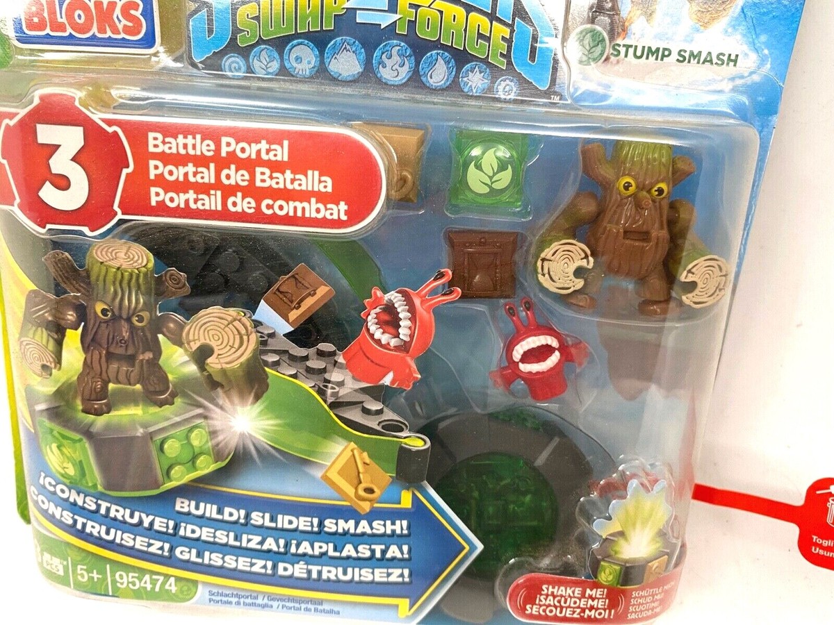 Mega Bloks Skylanders Battle Portal - Set De Construction Stump Smash Avec Figurine, Base Lumineuse Et Effets - À Partir De 5 Ans