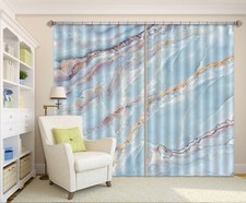 3D Blue Marble Texture ZHUA3432 Photo Curtain Window Blockout Fabric Amy 2023