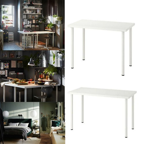 IKEA LINNMON/ADILS Tavolo \u0026 gambe per CASA UFFICIO PC Portatile Tavolo  Bianco | eBay