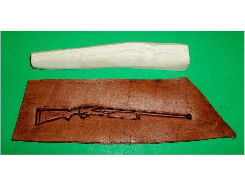 Shotgun Leather Emboss Plate 6" x 3/4"