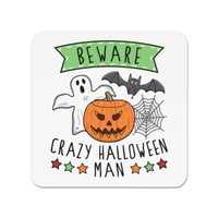 Beware VerrüCkte Halloween Mann KüHlschrankmagnet Vatertag Freund Geist Lustig