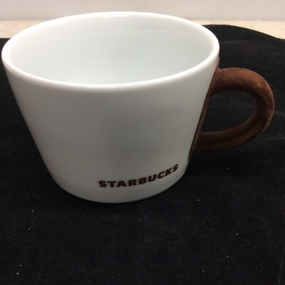 Starbucks Coffee Mug 2010 Brown Velvet Felt Handle 14 oz Made in Germany Kahla