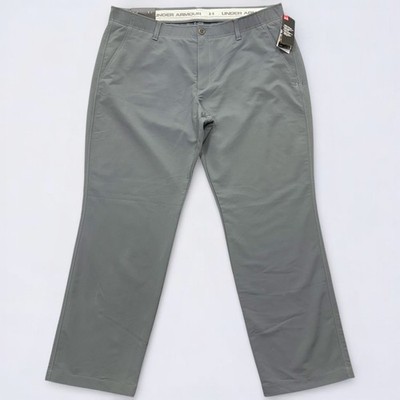 Under Armour Match Play Pants Mens 40x30 Gray Straight Leg Performance Golf NEW