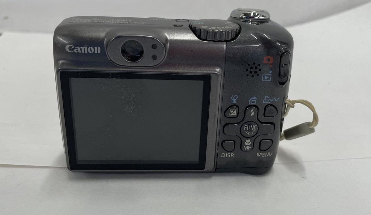 Canon PowerShot A590 IS 8.0MP Digital Camera - Gray 4x Optical