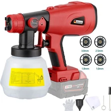 Cordless Paint Sprayer for Milwaukee 18V Li-ion Battery 200W Handheld Spray Gun