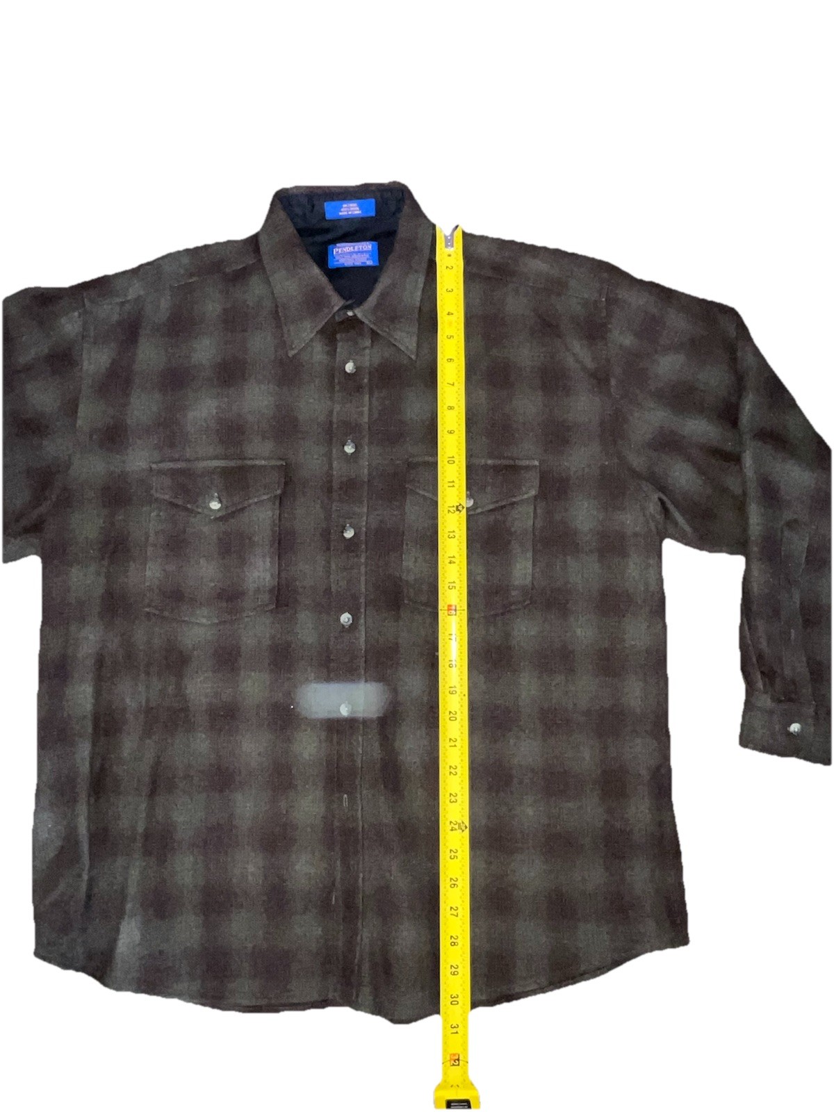 Pendleton 100% Wool Shacket Shirt Jacket Plaid Li… - image 12