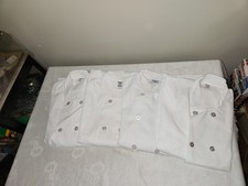Kitchen Basix by Pinnacle Chef Jacket Lot of 4 Size XL Size 50