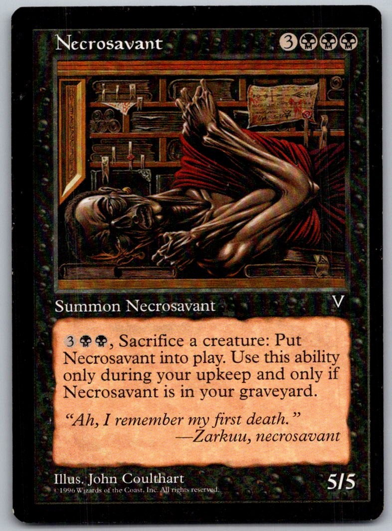 Necrosavant Rare Visions Magic: The Gathering Lightly Played