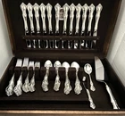 Towle Debussy Sterling Silver Flatware 12 Sets + 11 pieces Orig Owner  Excl Cond