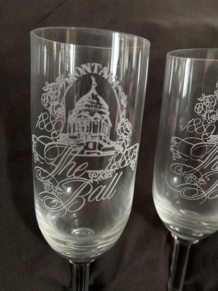 Flautas, boletos y programa vintage 1989 Montana Centennial Ball Foto 4 de 4