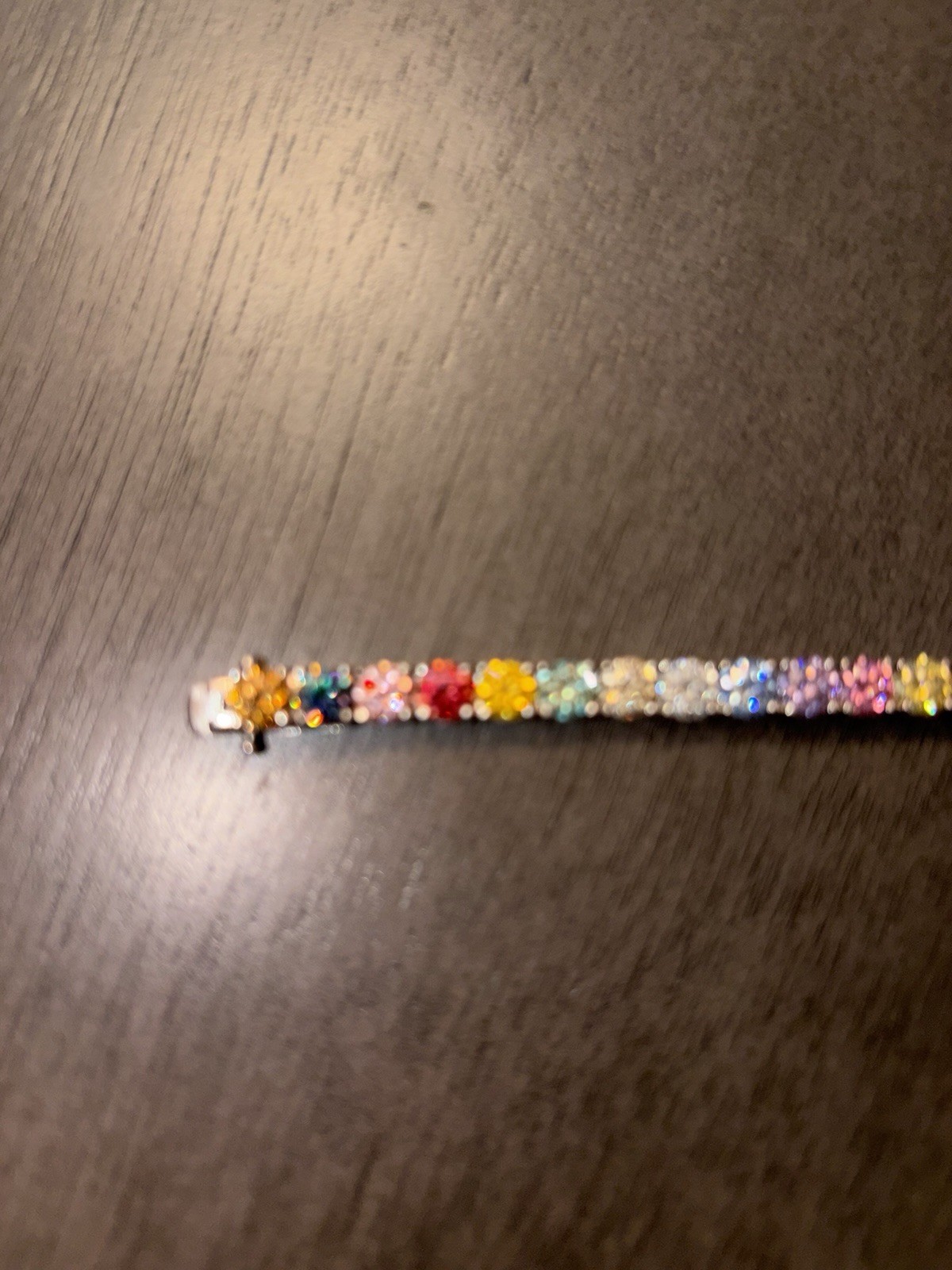 Multicolor Assorted Gemstone Tennis Bracelet Roun… - image 3