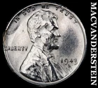 1943-S Lincoln Wheat Cent - Re-processed  Scarce  High Grade  No Reserve  #J9462