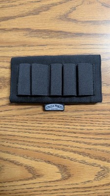 Uncle Mike s 5 Round Rifle Shotgun Buttstock Ammo Holder Slip-On Black