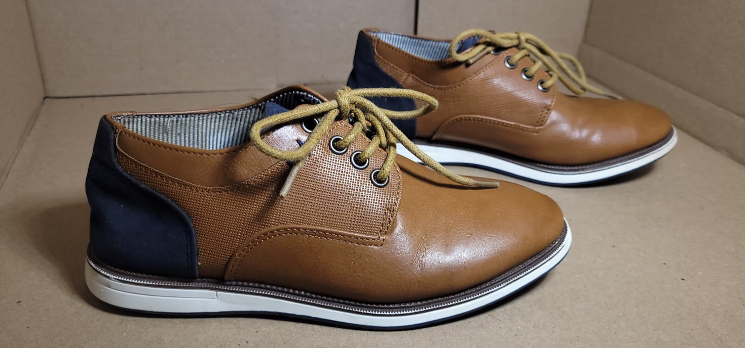 SAOLA Scarpa nera elegante stringata Oxford Tahari ragazzo taglia 13