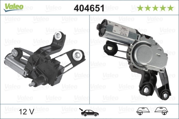 Valeo Wischermotor Original Teil 404651 FüR Skoda Fabia 6Y5 12V 1 Combi Praktik-image