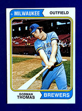 Gorman Thomas Rookie 1974 Topps #288 RC 2 HR Titles! NM MINT OR BETTER *GWCARDS*