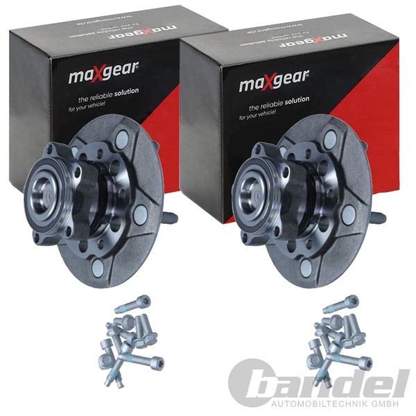 2X Maxgear RADLAGER-SATZ Vorne Passend FÜR Ford Transit Links+Rechts-image