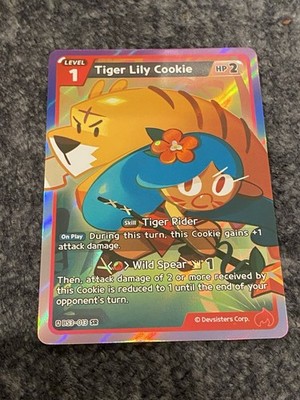 Tiger Lily BS3-013 SR Age of Heroes and Kingdoms cookie run NM/M Foil