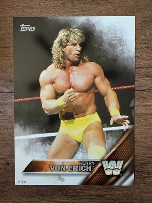 Kerry and Kevin Von Erich 2017 Topps Heritage 10x14 Card Posters #/99 SIGNED