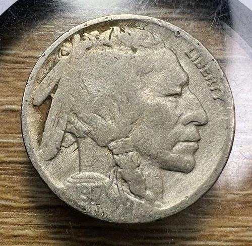 1917-P Restored Date Buffalo Nickel - Actual Coin Shown - Free Shipping INV#167