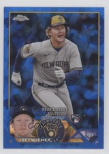 2023 Topps Chrome Update Sapphire Edition Rookie Debut Joey Wiemer #USCS316 1b3