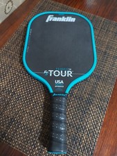 Franklin Sports Carbon Fiber FS Tour Series Pro Pickleball Paddle, Blue 14 MM