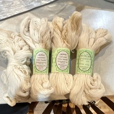 Leewards Lightweight Orlon Sayelle Ivory 4 Ply Yarn Hank 100 DuPont Orlon