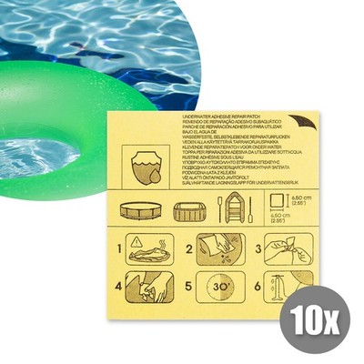 10 Bestway Reparatur-Flicken Wasserfest Aufblas Pools Planschbecken Luftmatratze