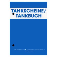 Tankschein-Block DIN A6 Tankbuch Kontrollbuch Treibstoff Nachweis