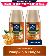 Glade Automatic Spray Air Freshener Refill, Pumpkin & Ginger Fall Scent, 6.2oz.,