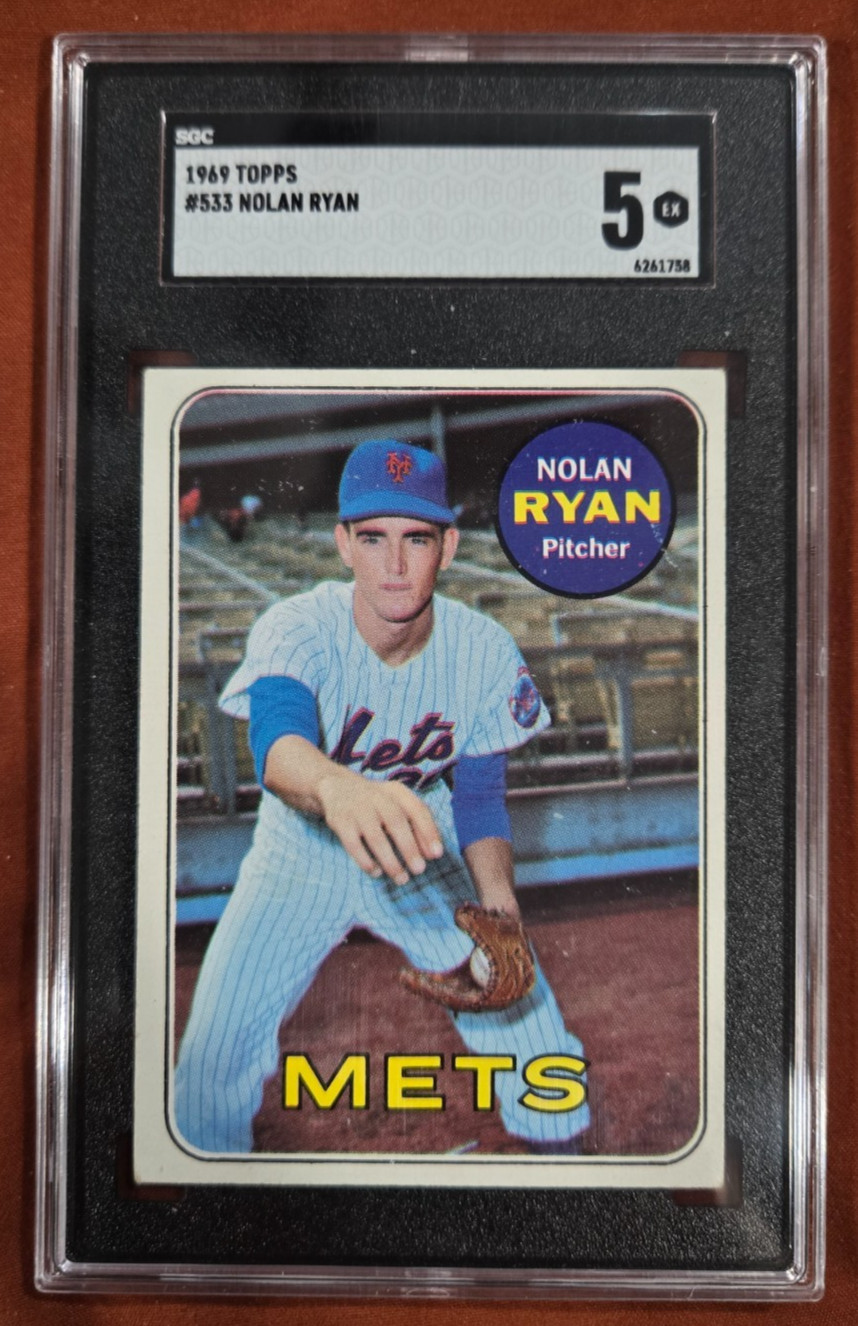 1969 Topps #533 Nolan Ryan (SGC Grade 5)