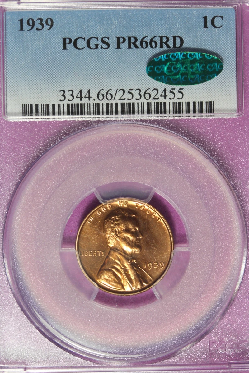 Proof 1939 Year Lincoln Wheat US Small Cents (1909-1958) for sale