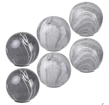 A&B Home Decorative 4 " Ball Orbs for Bowls Vases Table Centerpiece Gray - READ