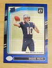 2024 Panini Donruss Optic - Rated Rookie Drake Maye #229 Blue Hyper Prizm (RC)