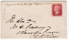 1868 QV FINE 1d PENNY RED STAMP PLATE79 ON ILMINSTER COVER TO CHELTENHAM
