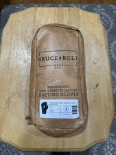 BRUCE BOLT Men's Original Series Short Cuff Batting Gloves -Color Green