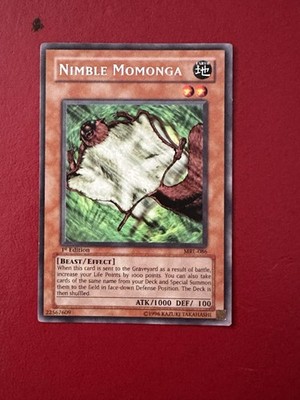 Yu-Gi-Oh TCG Nimble Momonga Magic Ruler MRL-086 1st Edition Rare Card